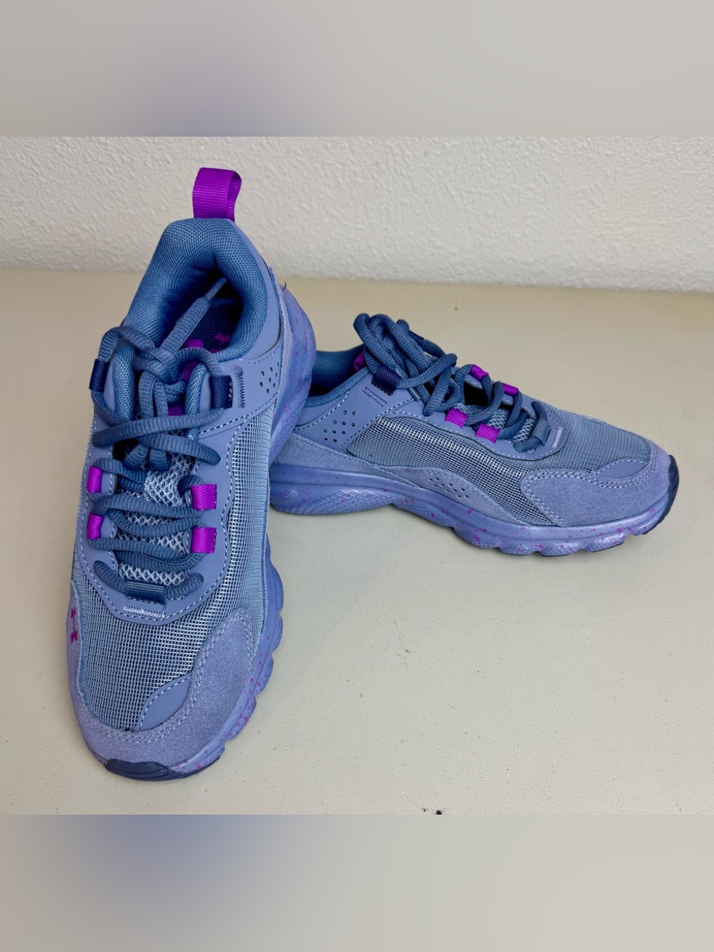NEW Under Armour Charged Verssert Speckle Womens Shoes Aurora Purple Sz 6 No Box
